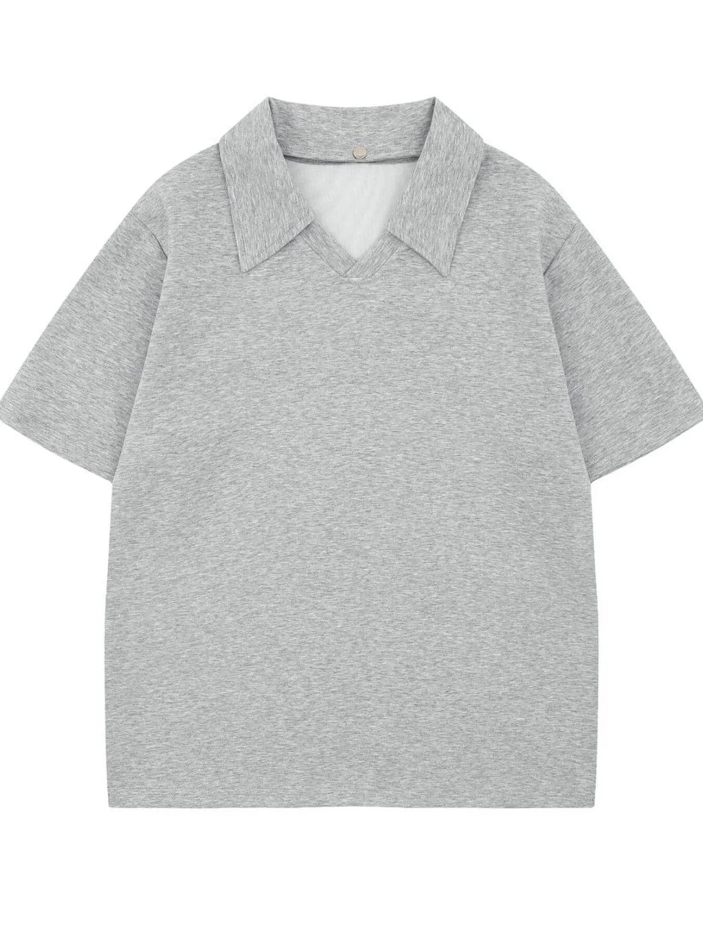 Men's Detachable Collar Short Sleeve Top