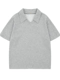 Men's Detachable Collar Short Sleeve Top