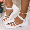 Round Toe Platform Sandals