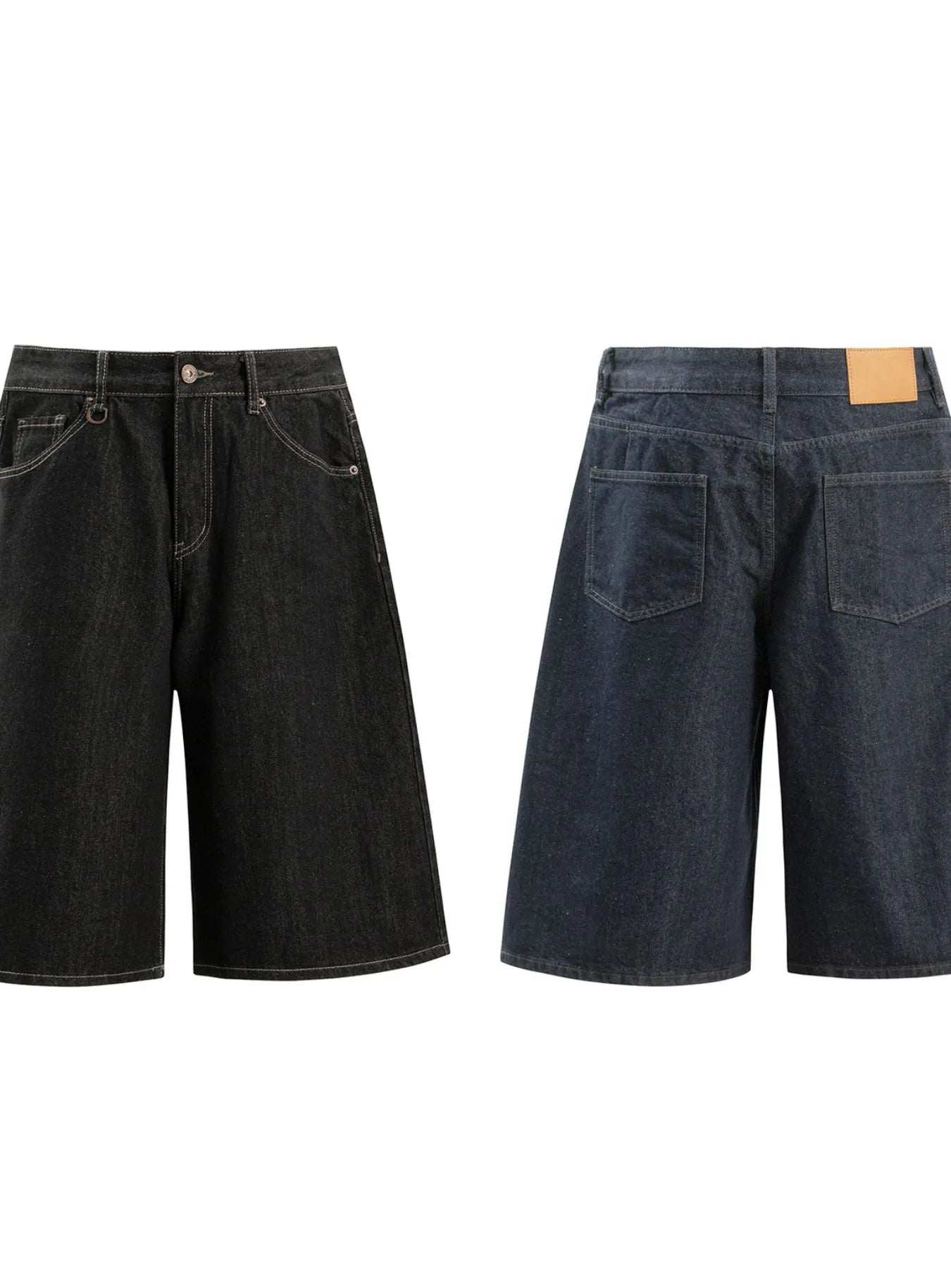 Men's Pocketed Loose Fit Denim Shorts