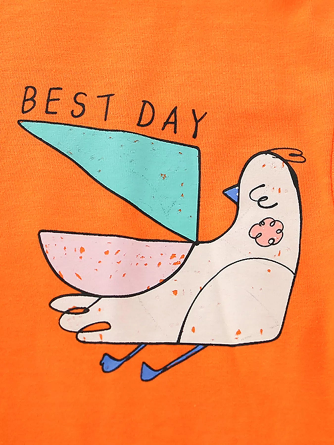 Children's Bird Graphic Tee and Shorts Set