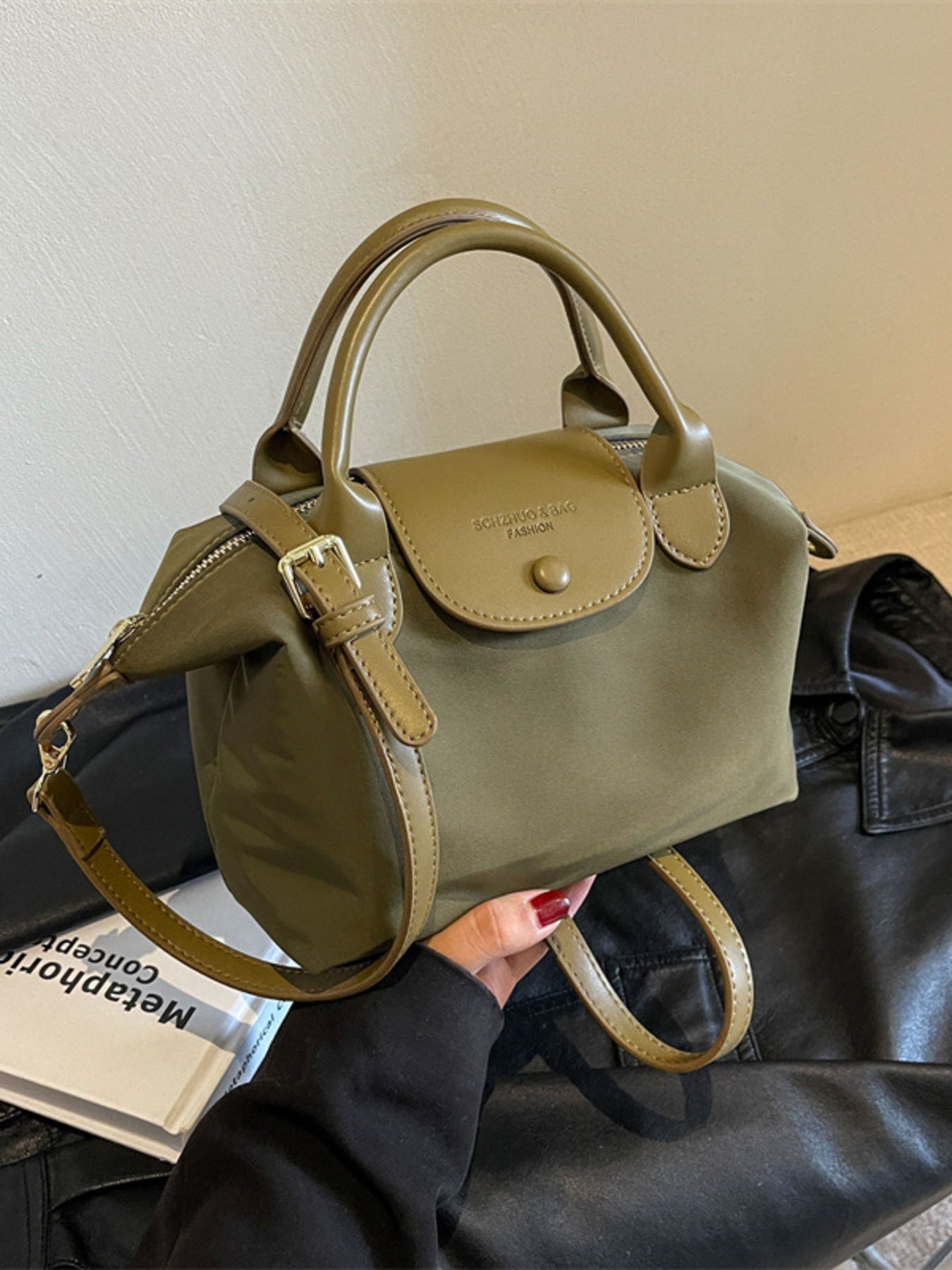 Top Handle Crossbody Bag