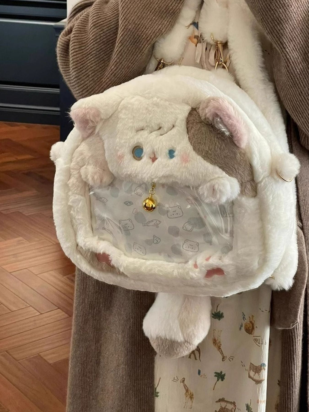 Plush Cat Backpack Bag