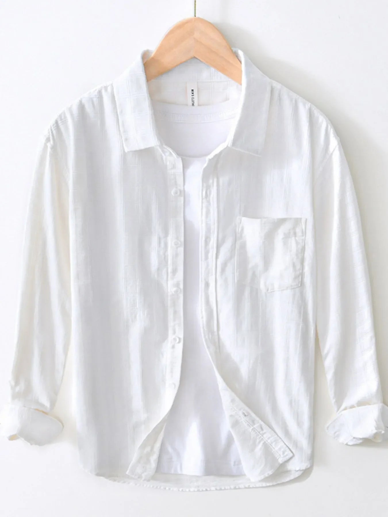 Men's Plus Size Striped Button-Up Shirt