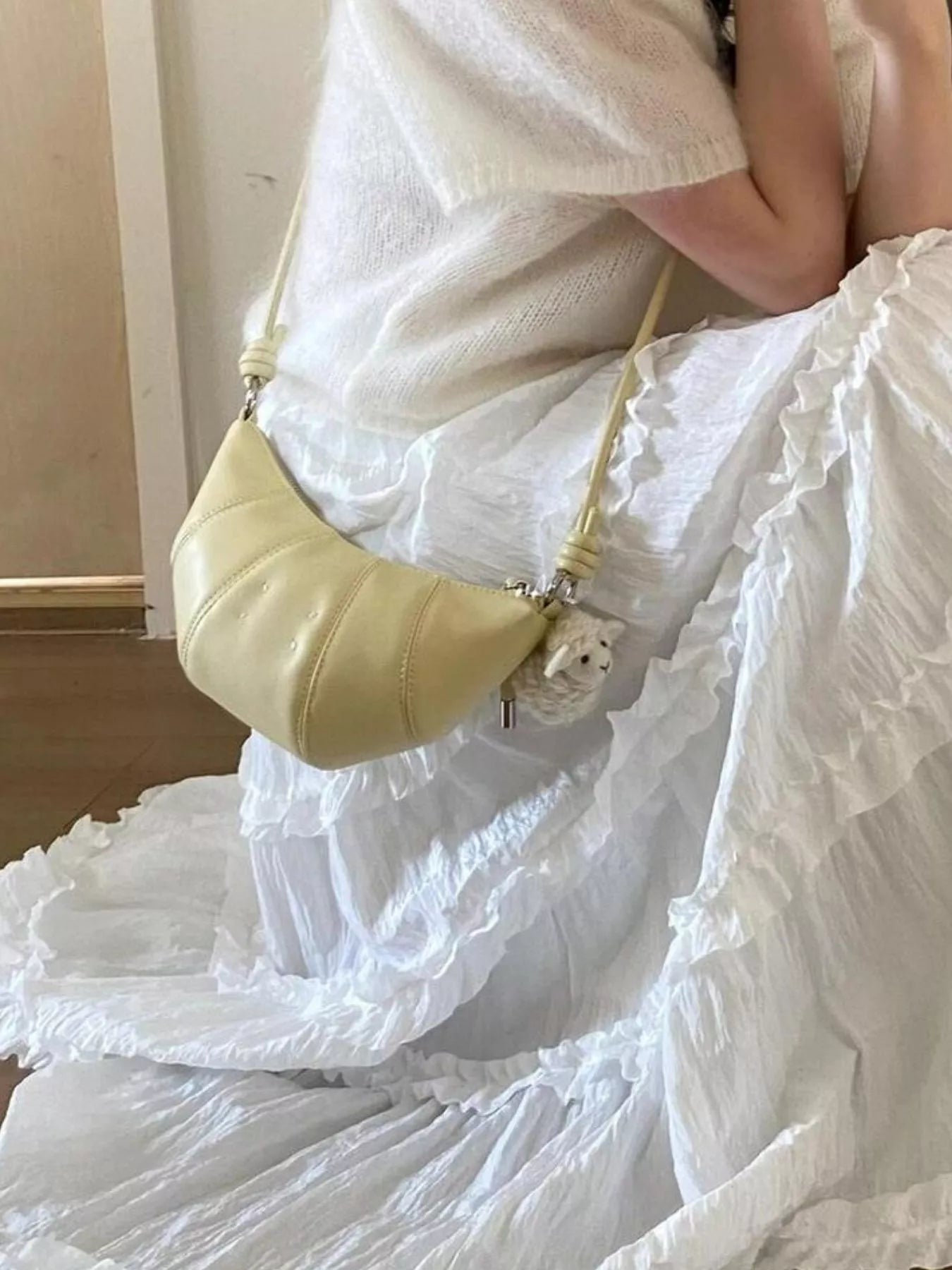 Croissant Shaped Crossbody Bag