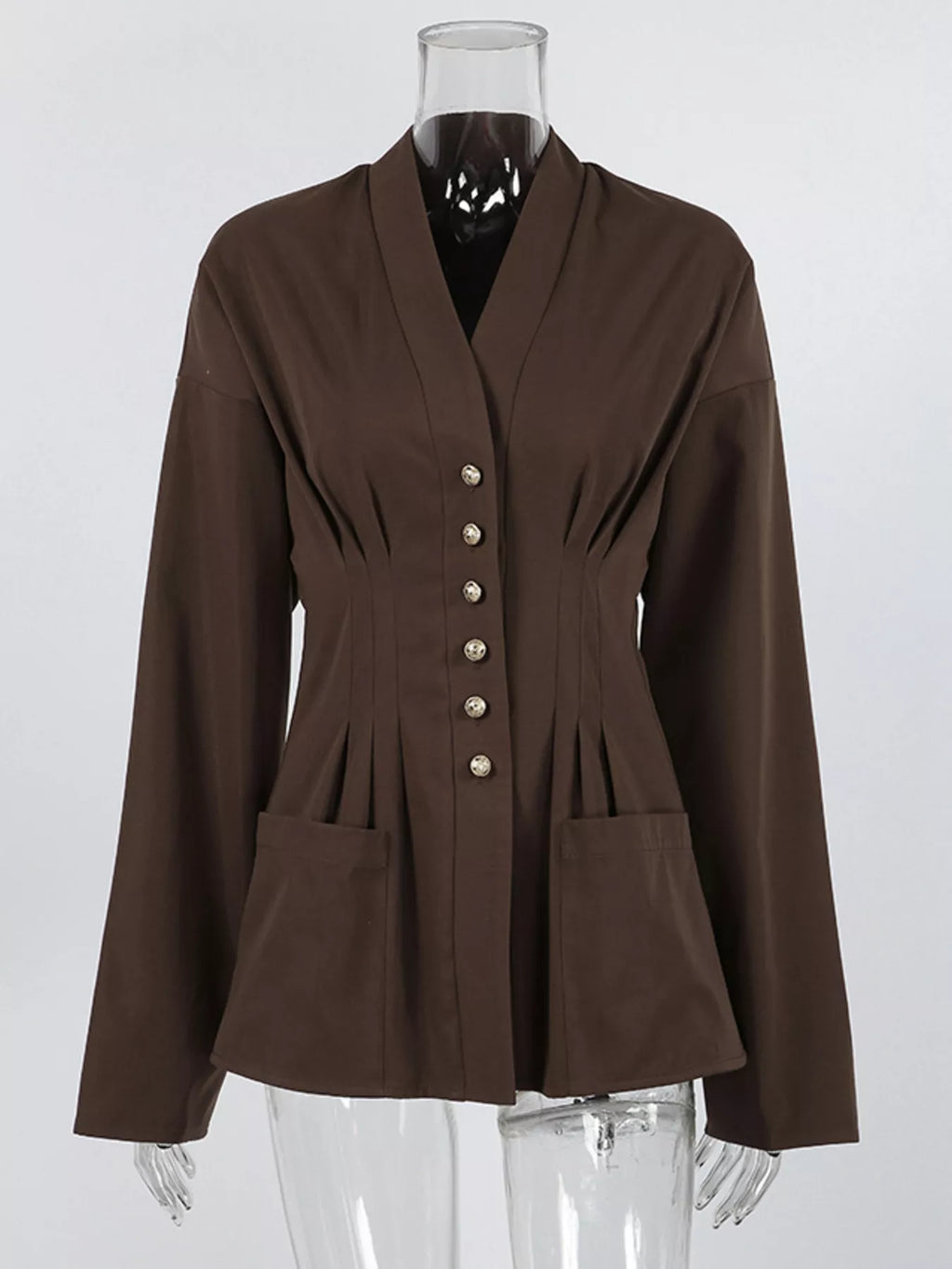 Button Down Long Sleeve Outerwear