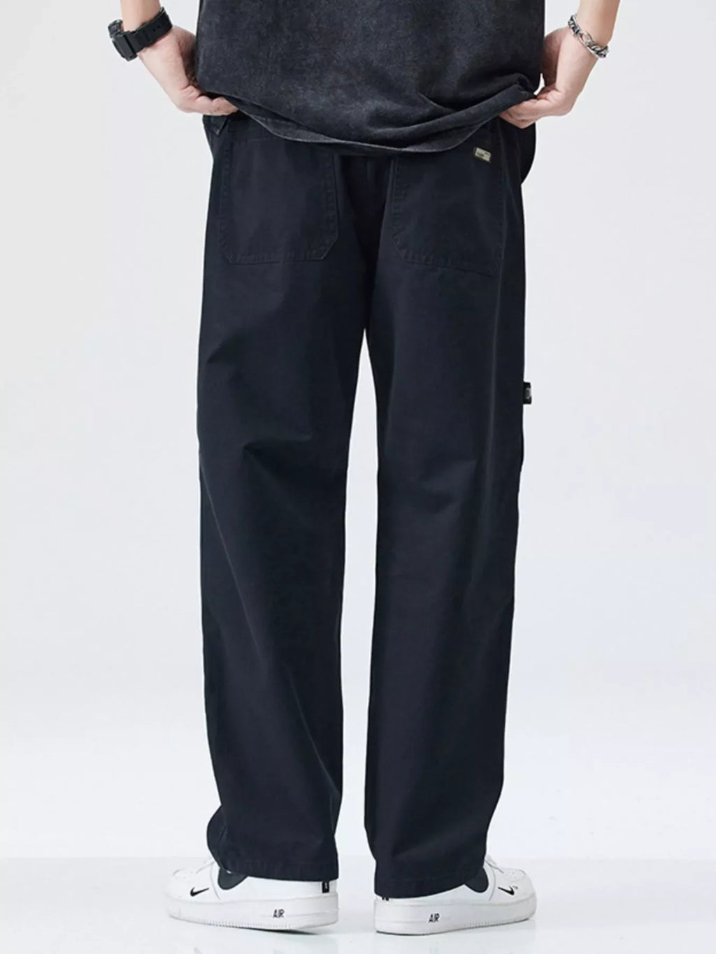 Men's Full Size Casual Loose Fit Straight Leg Pants Plus Size