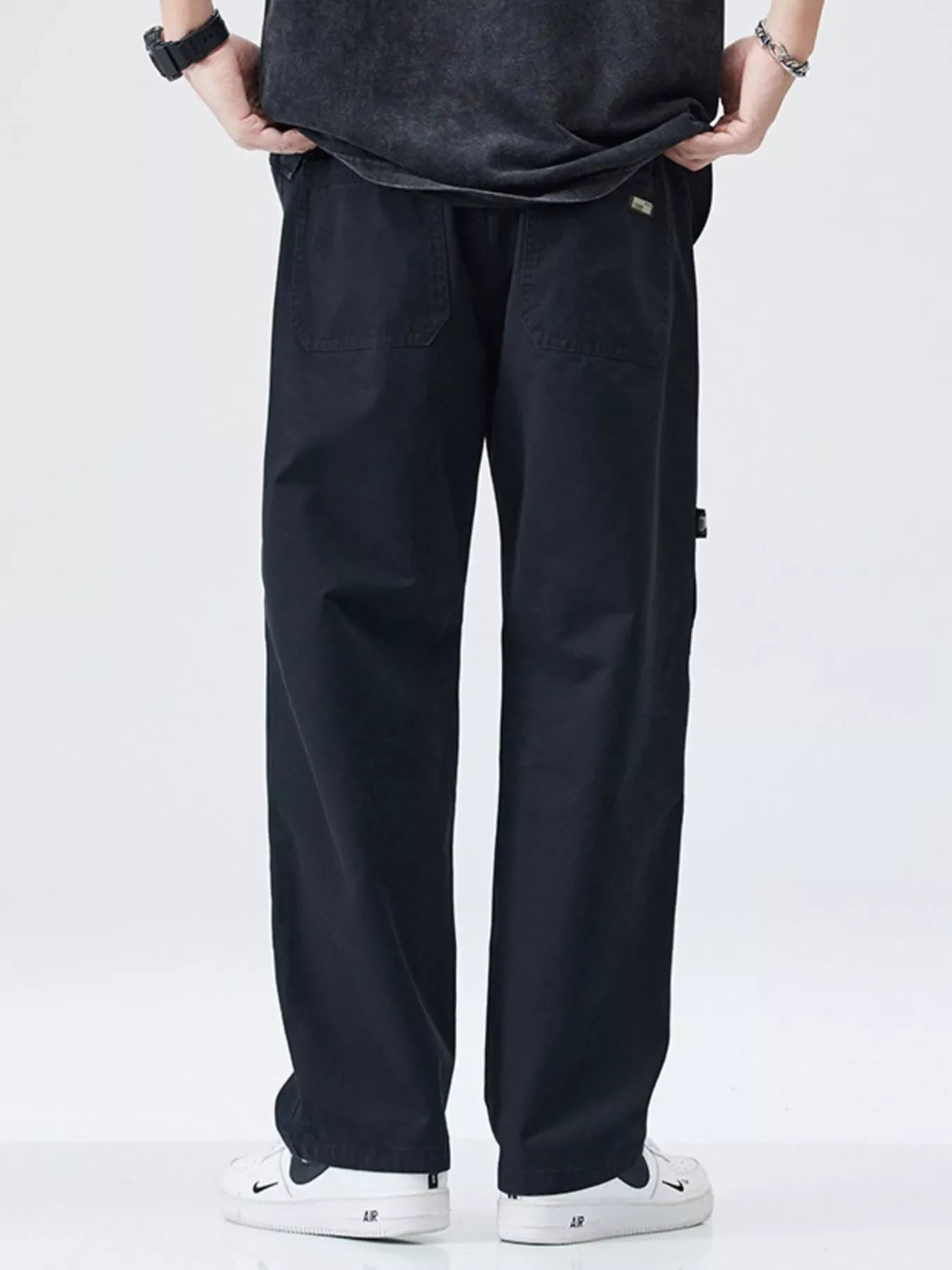Men's Full Size Casual Loose Fit Straight Leg Pants Plus Size
