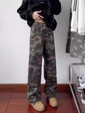 Men's Full Size Camouflage Wide Leg Jeans Plus Size