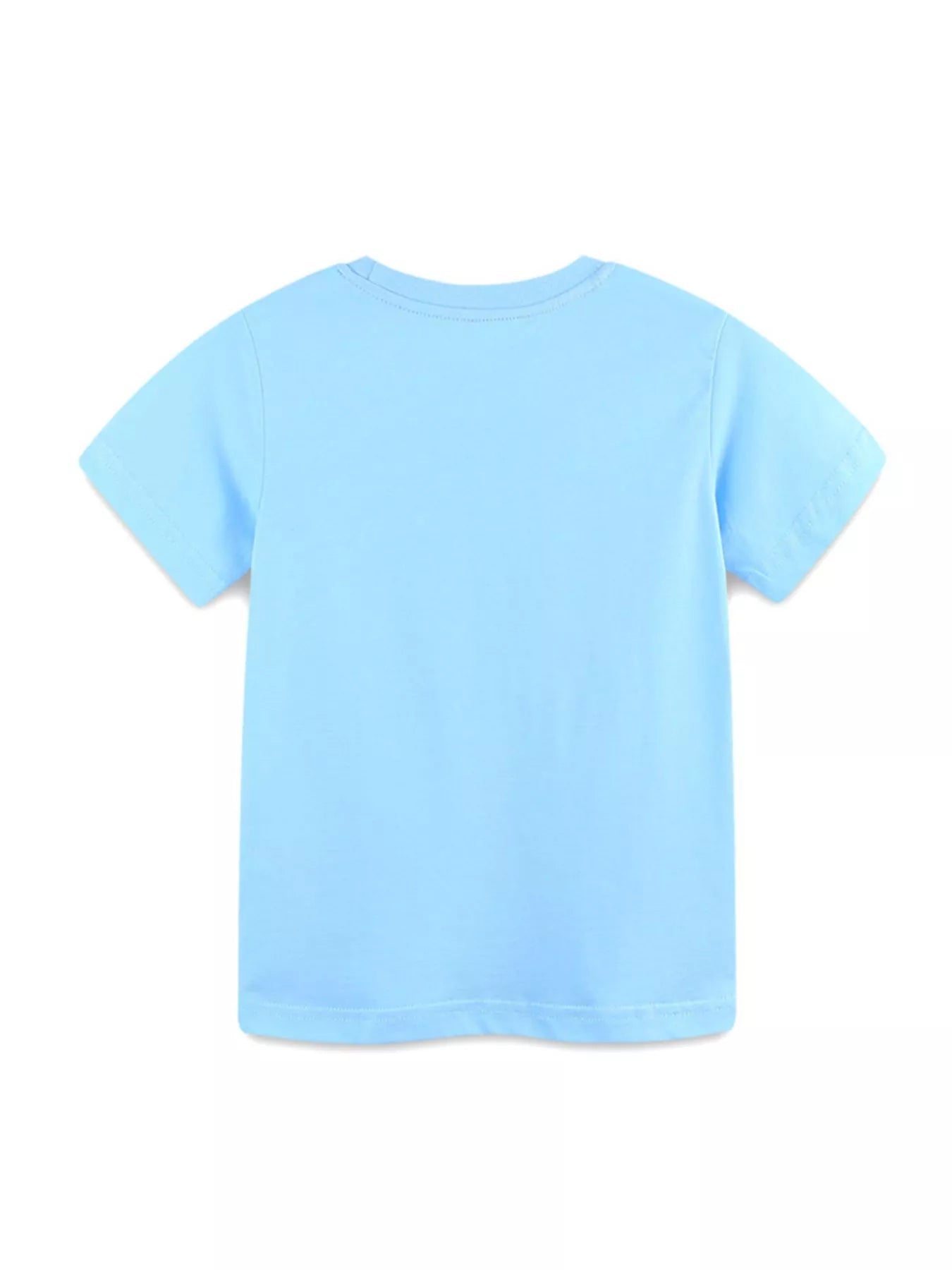 Children's Cartoon Boat Short Sleeve T-Shirt