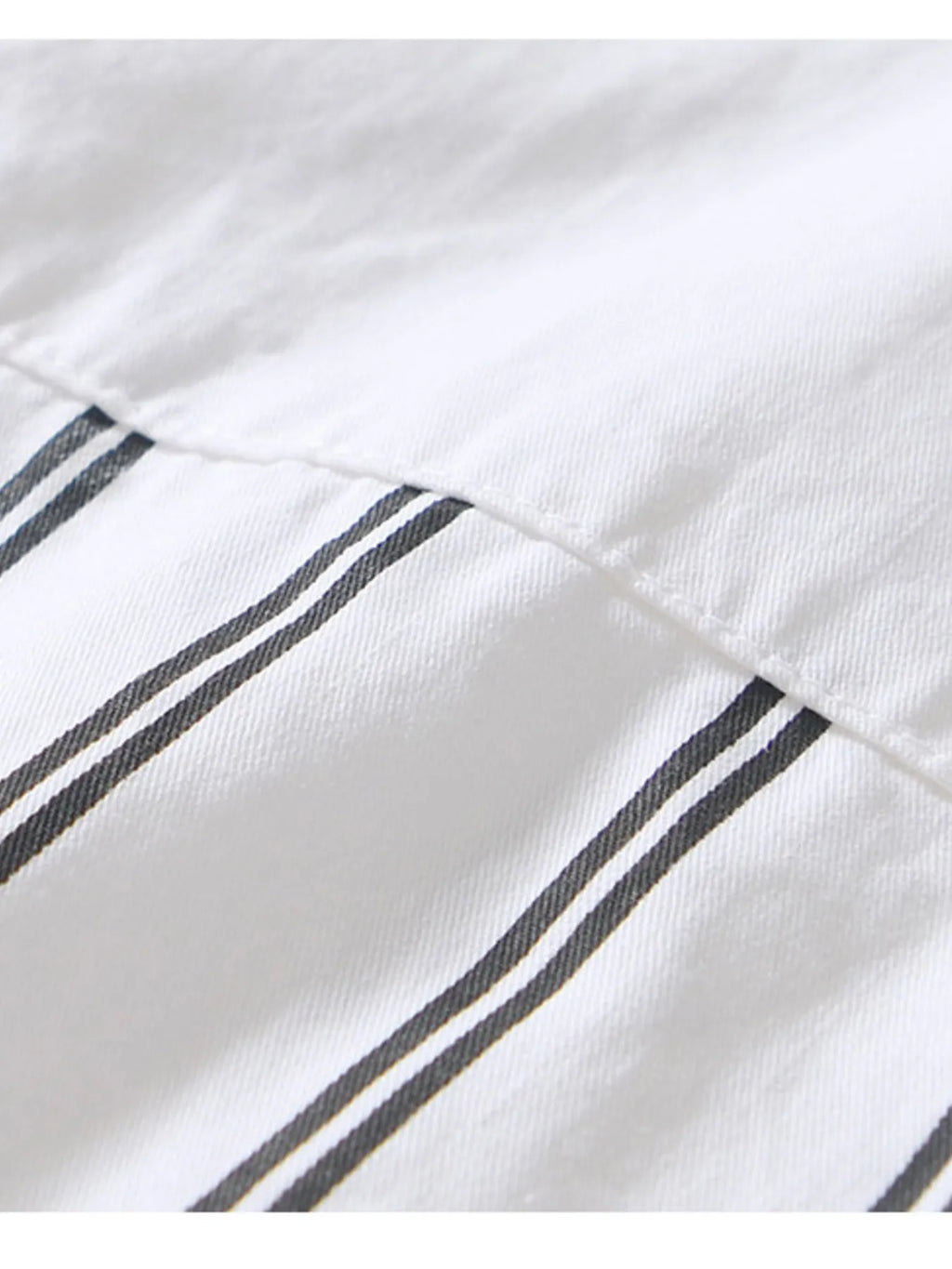 Men's Plus Size Striped Button Up Long Sleeve Shirt