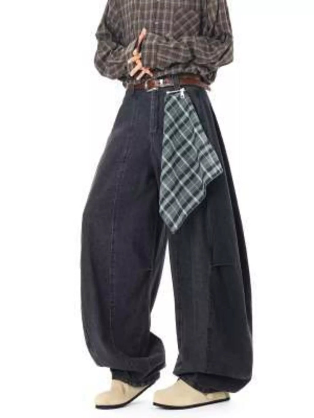 Men's Full Size Wide Leg Vintage Wash Jeans Plus Size