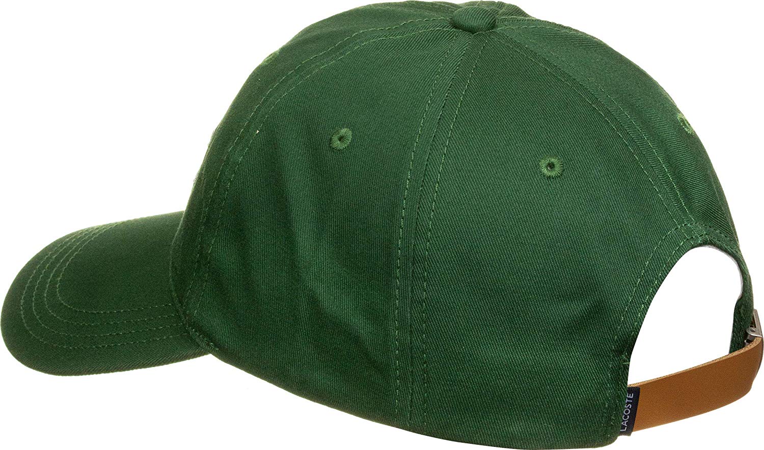 Lacoste Men's Classic Large Croc Logo Cap with Leather Strap
