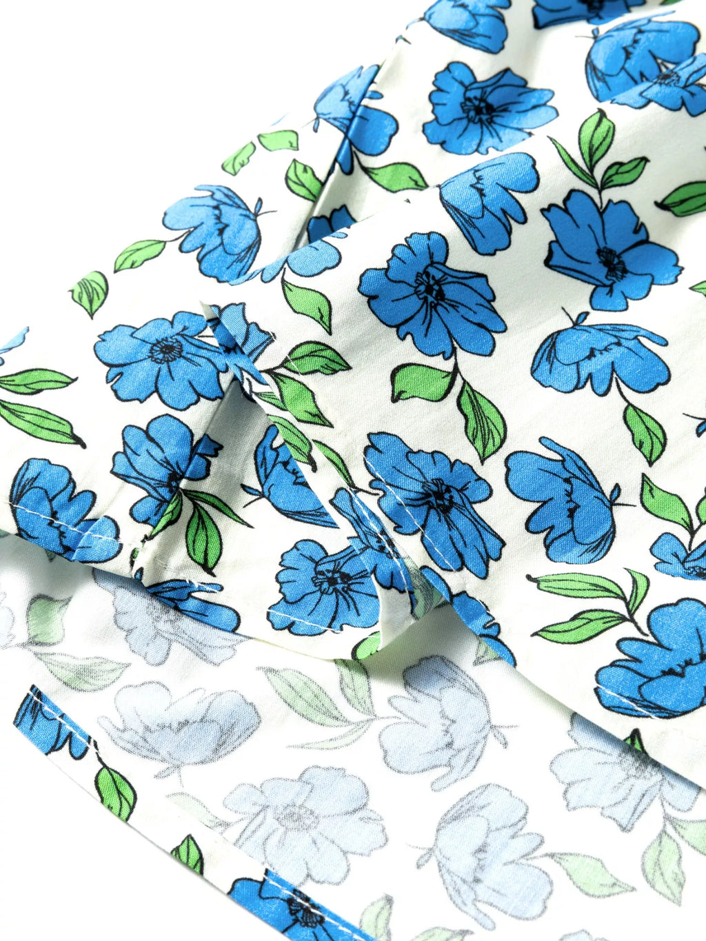 Floral Print Ruffle Sleeve Tie Neck Blouse