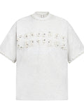 Men's Pearl Detail Round Neck T-Shirt