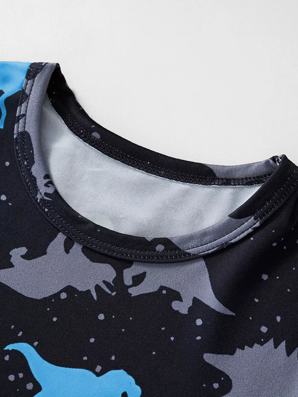 Children's Dinosaur Print Top and Shorts Casual Set