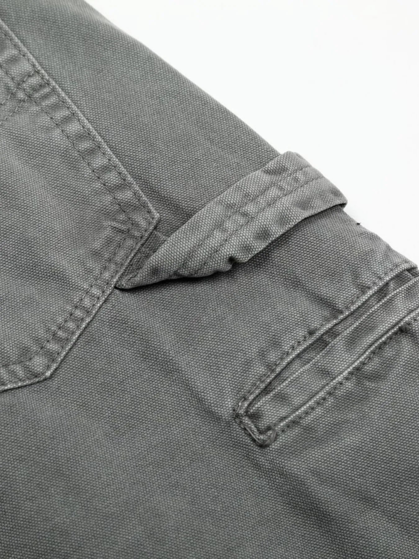 Men's Washed Distressed Curved Jeans