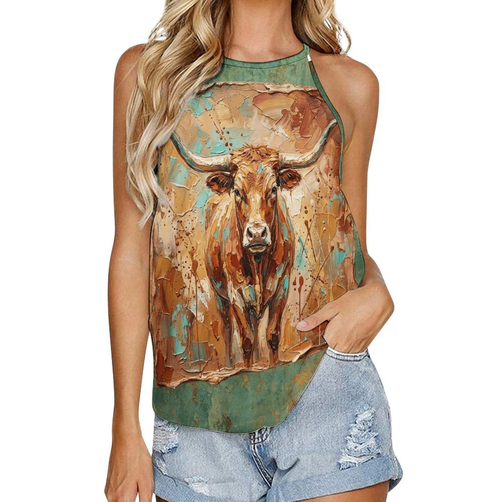 Baha Ranch Lonely Bull Western Tank Top