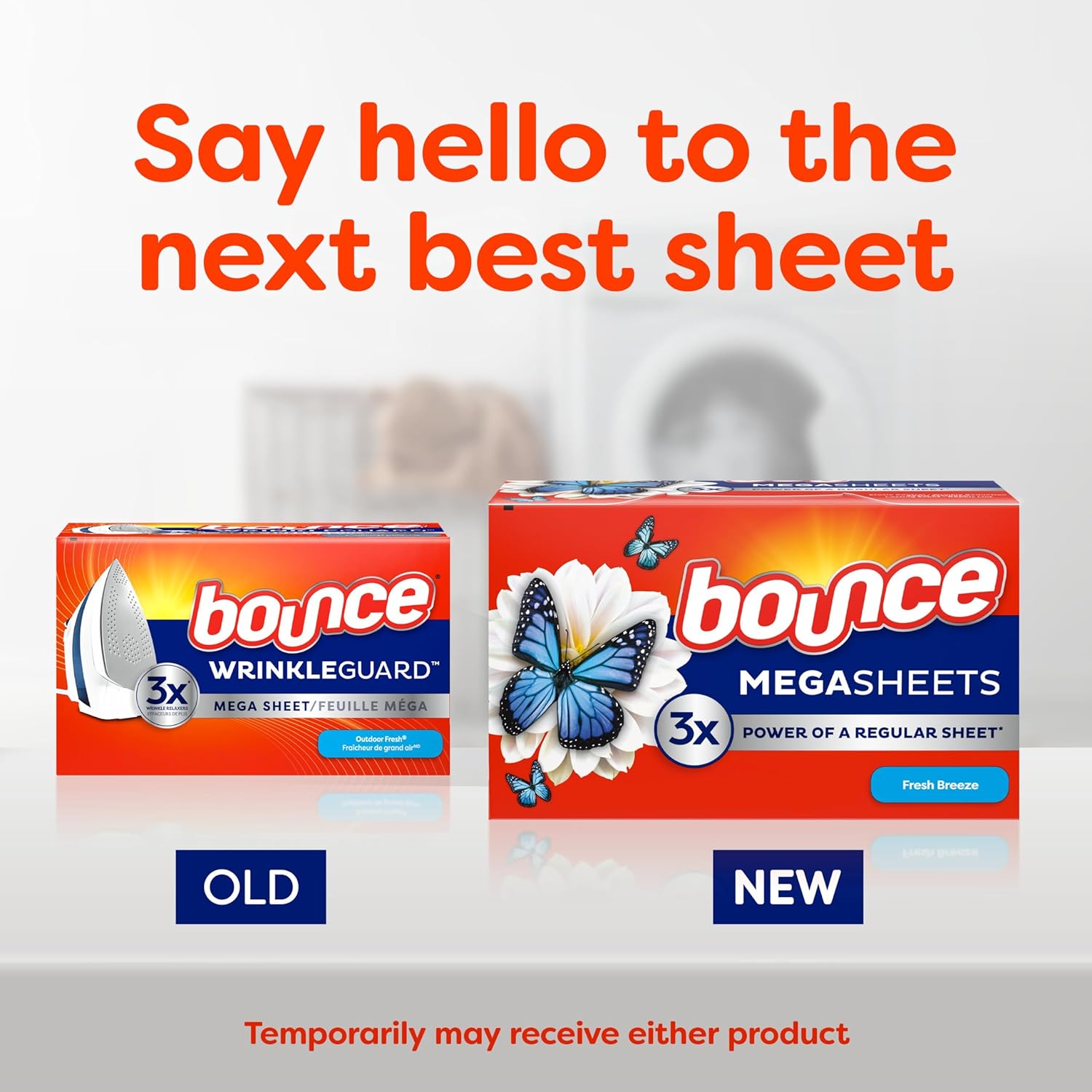 Bounce Mega Dryer Sheets, Fresh Breeze, 130 Count, Mega Fabric Softener Sheets with Static Control, Wrinkle Reduction, Extra Softness, Lasting Scent, Repels Lint