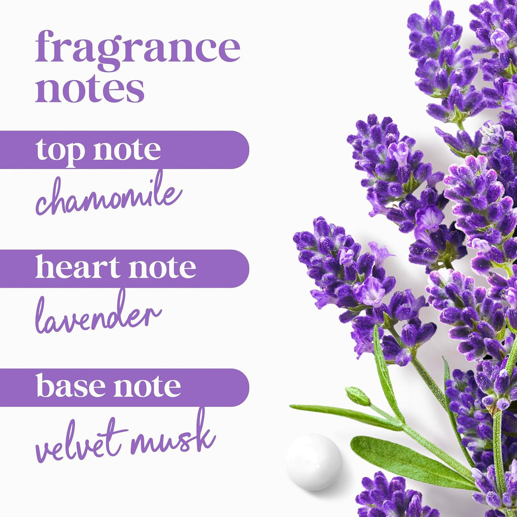 Dove Body Wash with Pump Relaxing Lavender Oil & Chamomile 3 Count for Renewed, Healthy-Looking Skin Gentle Skin Cleanser with 24hr Renewing MicroMoisture 30.6 oz
