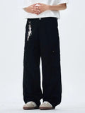 Men's Wide Leg Cargo Pants with Multi Pockets