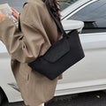 Minimalist Flap Decor Suede Bag