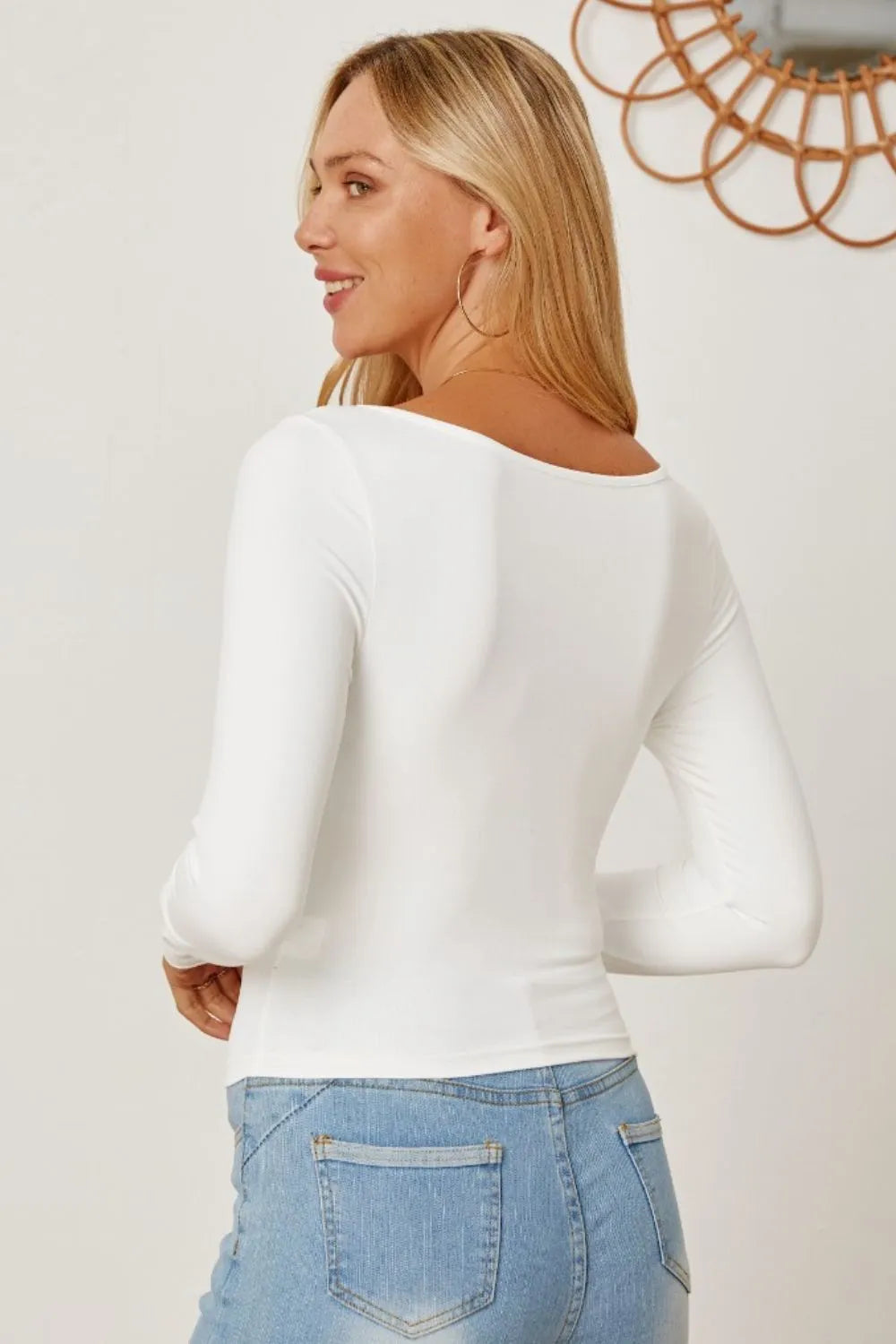 Ruched Long Sleeve T-Shirt