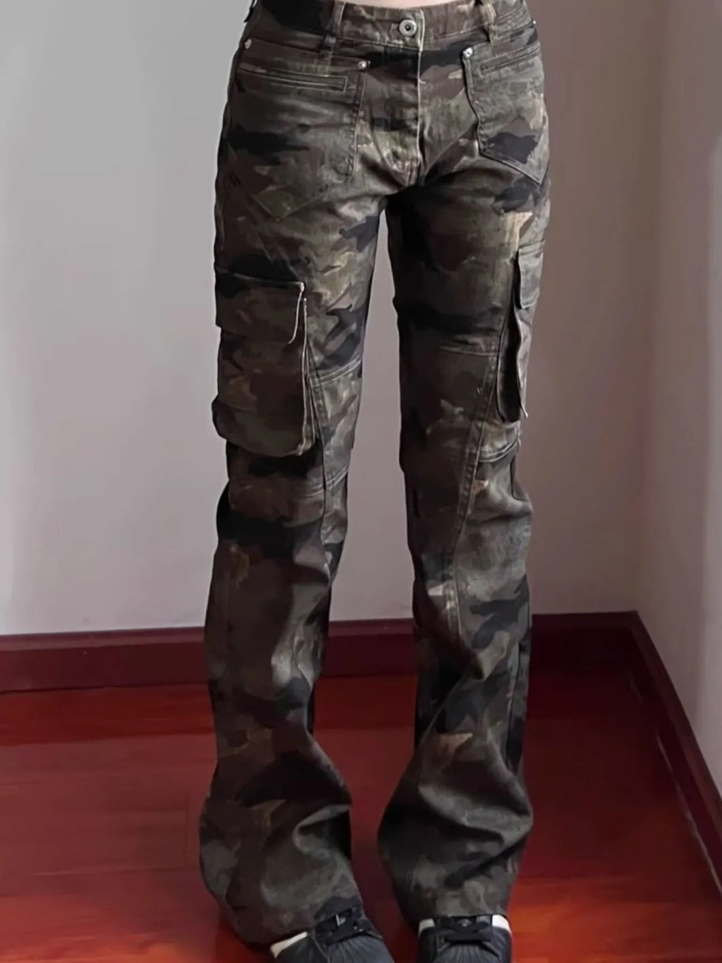 Men's Full Size Camouflage Cargo Jeans Plus Size