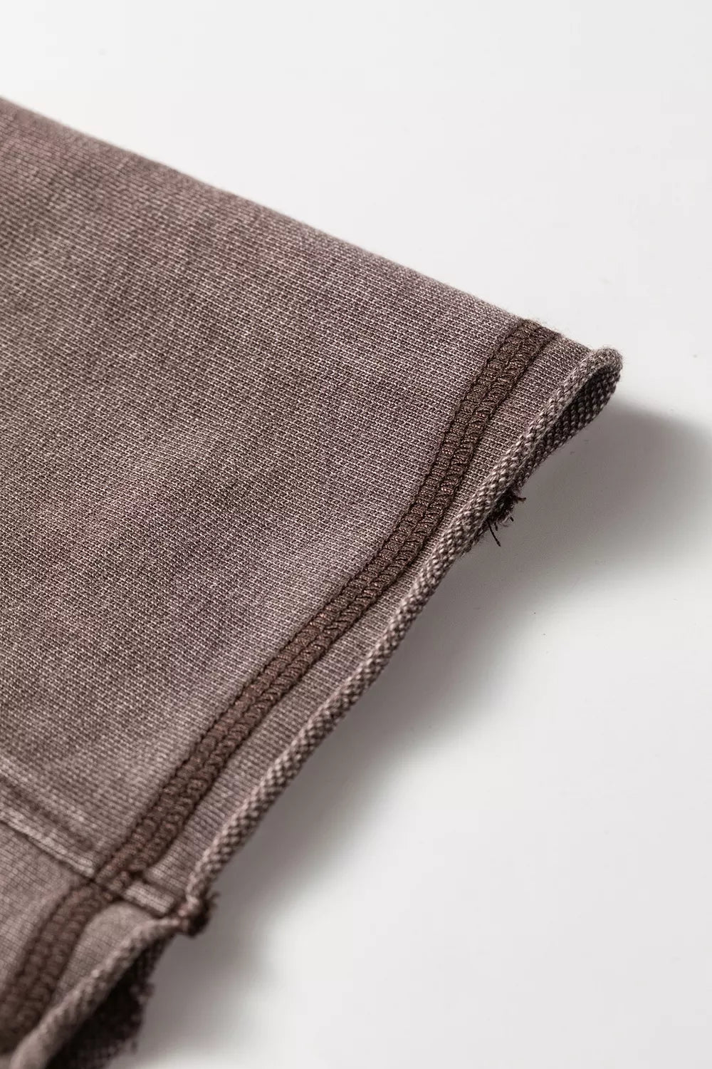 3/4 Sleeve Mineral Wash Loose Cotton Top