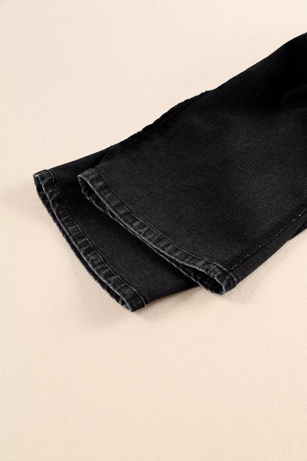 High-Waisted Button-Fly Wide-Leg Jeans