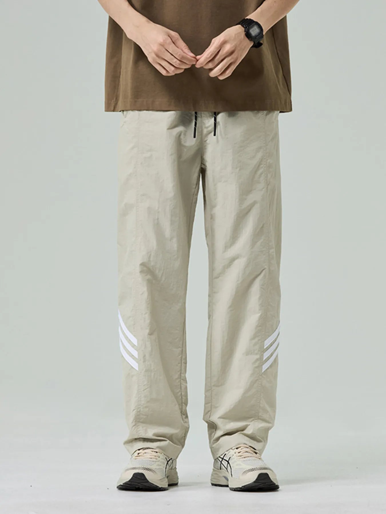 Men's Plus Size Drawstring Wide Leg Pants