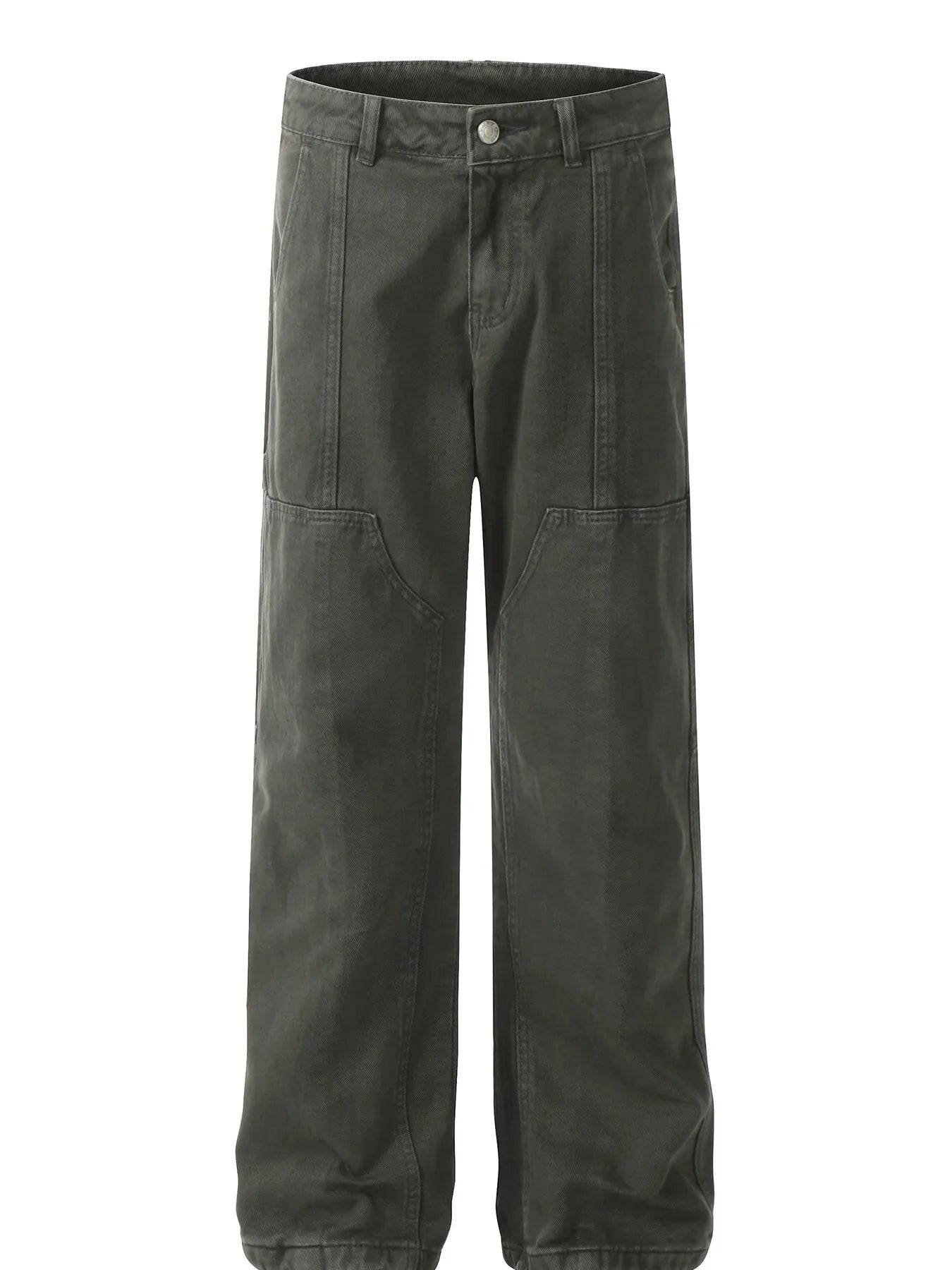 Men's Vintage Washed Wide Leg Cargo Jeans