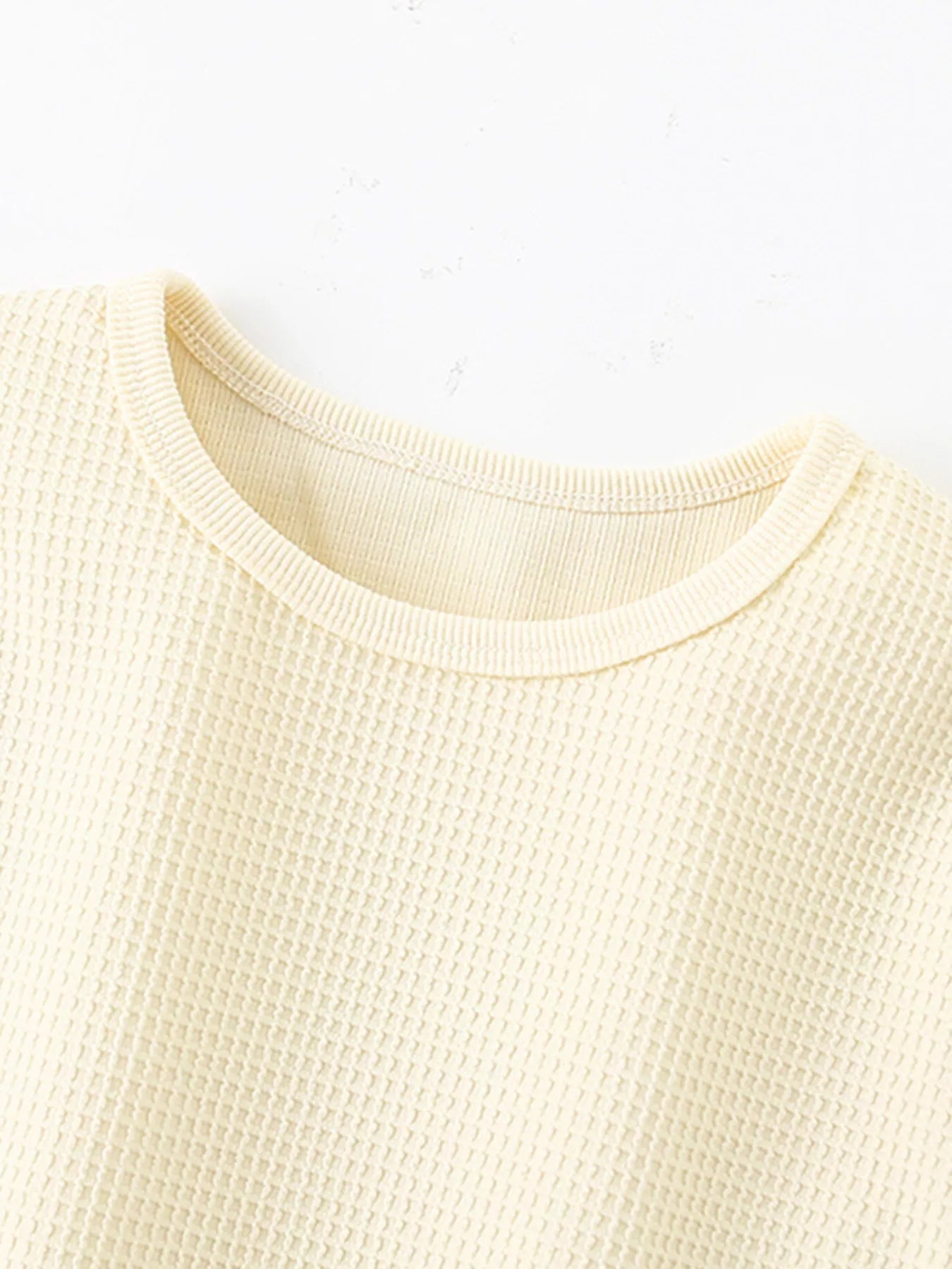 Children's Waffle Knit Tee and Shorts Set