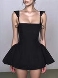 Lace Up Mini Cami Dress