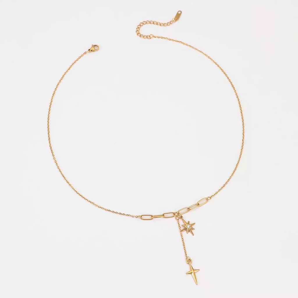 18K Gold-Plated Cross Necklace