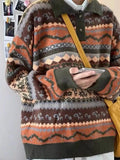 Men's Vintage Patterned Knit Sweater