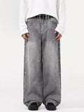 Men's Vintage Wash Wide Leg Jeans