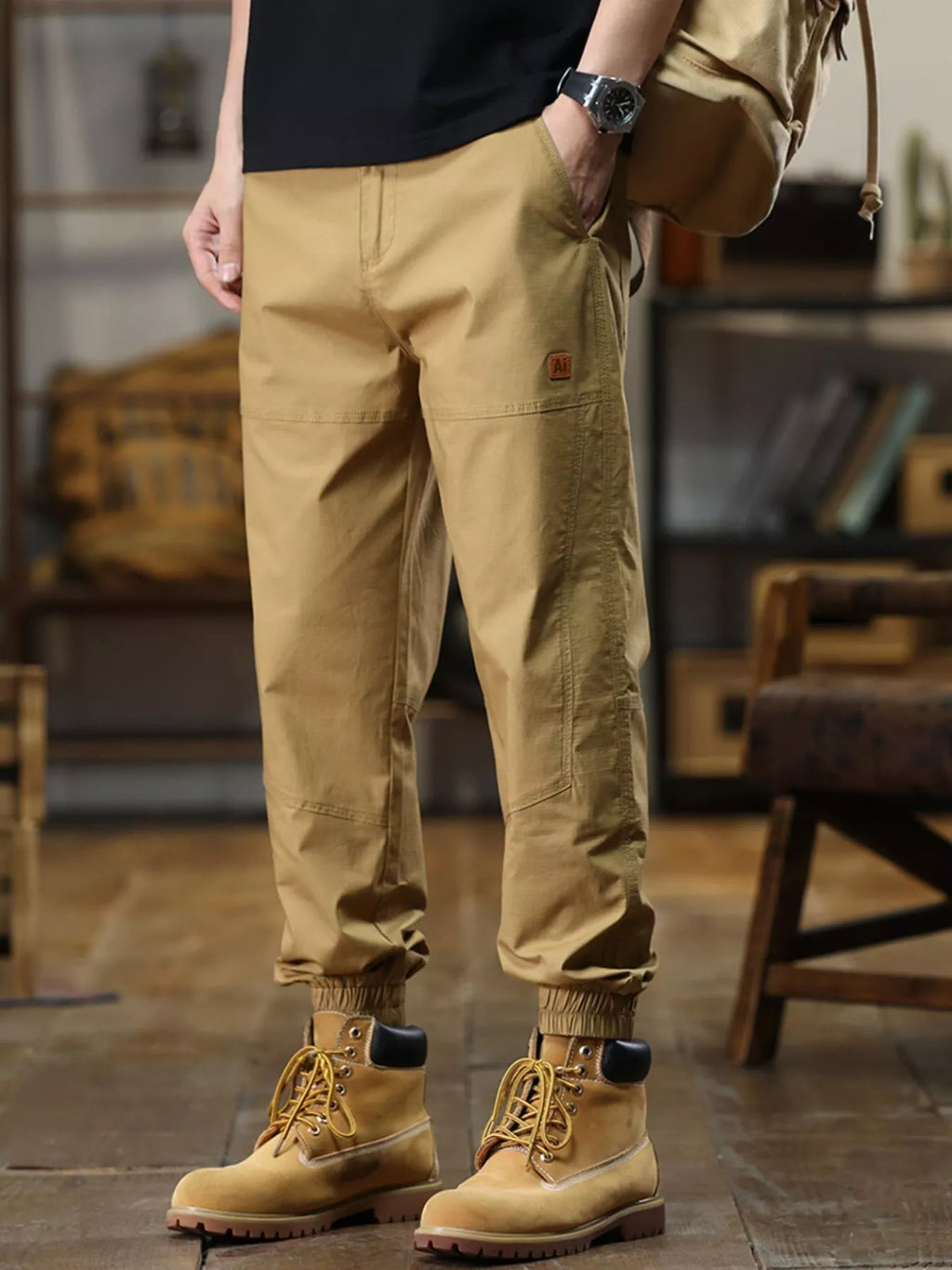 Men's Full Size Wide Leg Pants Plus Size