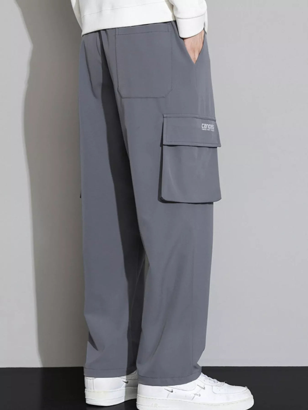 Men's Plus Size Wide Leg Cargo Pants