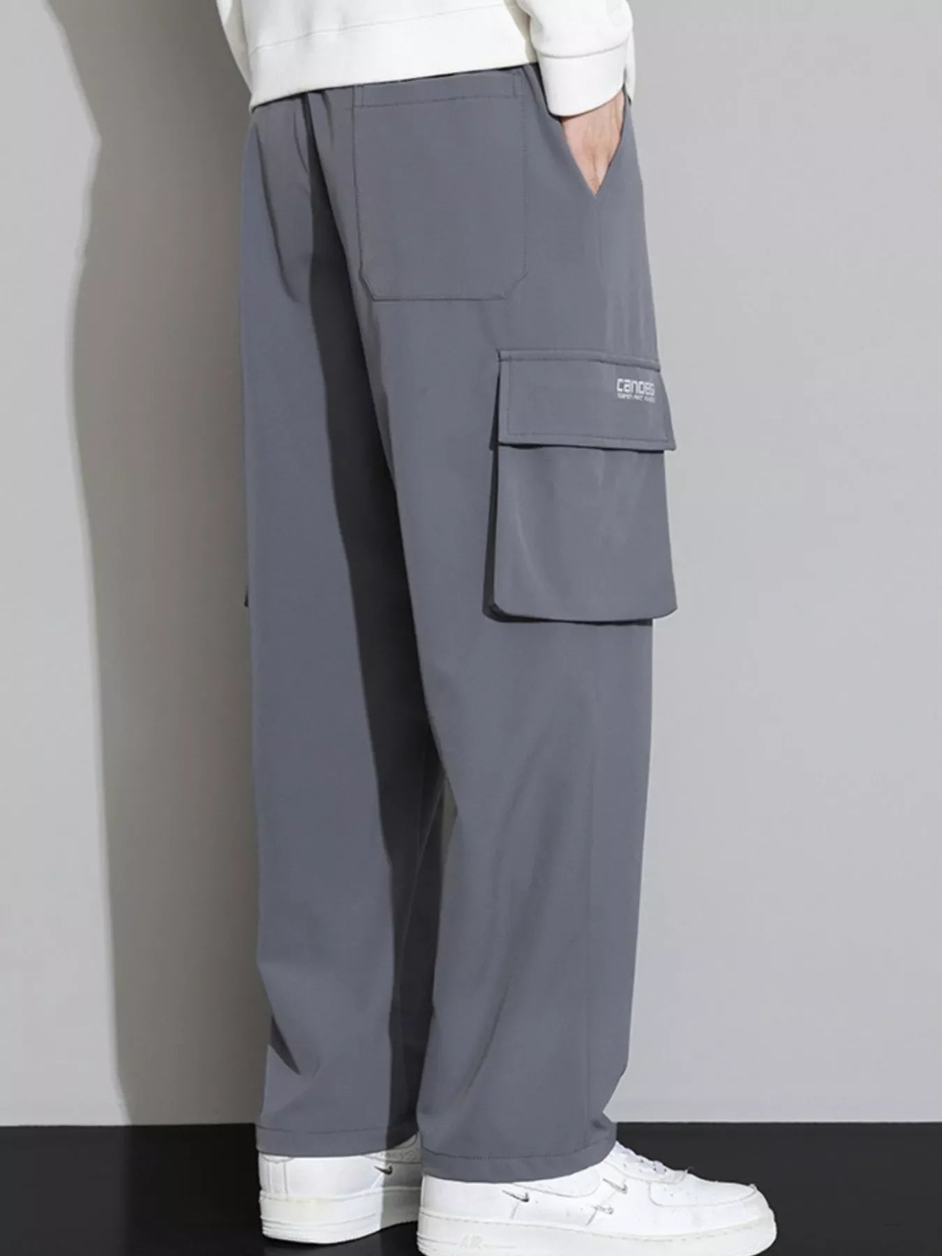 Men's Plus Size Wide Leg Cargo Pants