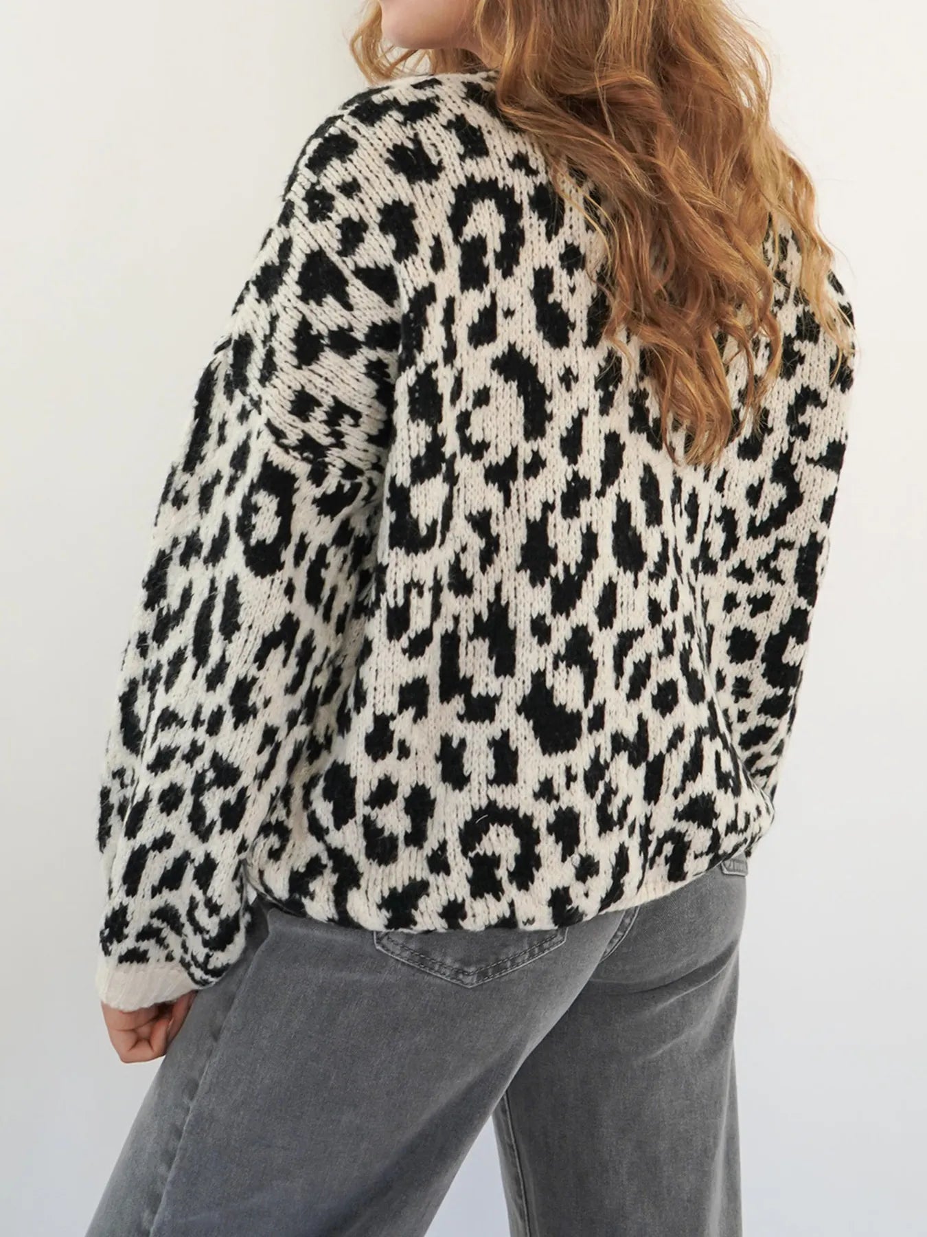 Leopard Tie Front Cardigan