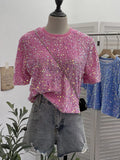 Sequin Short Sleeve T-Shirt