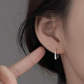 925 Sterling Silver U Shaped Earrings