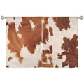 Baha Ranch Cowhide Print Window Curtains 28"x40" (2-Piece) Made in America