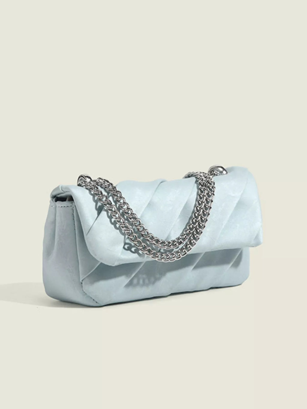 Ruched Flap Crossbody Bag