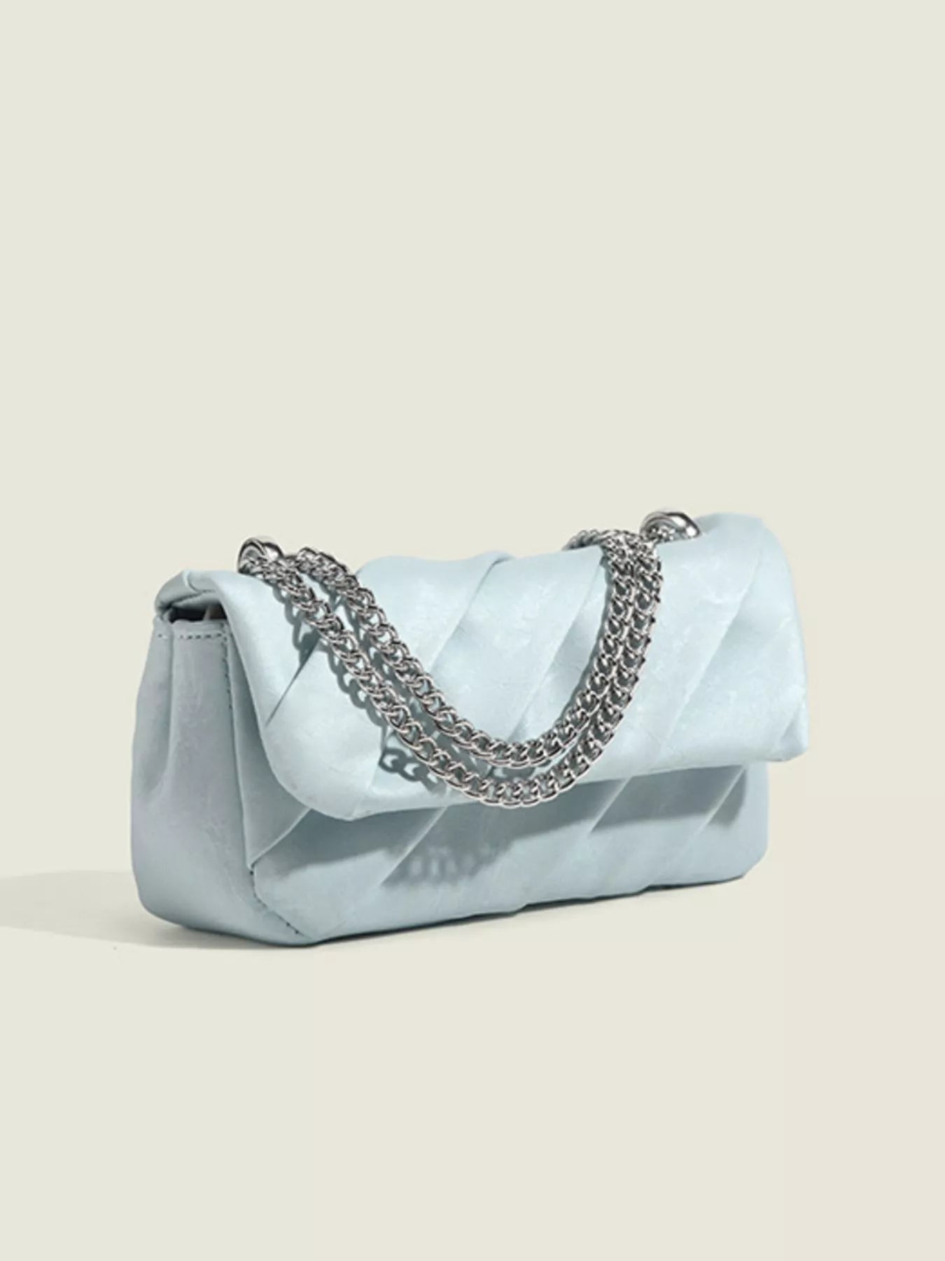 Ruched Flap Crossbody Bag