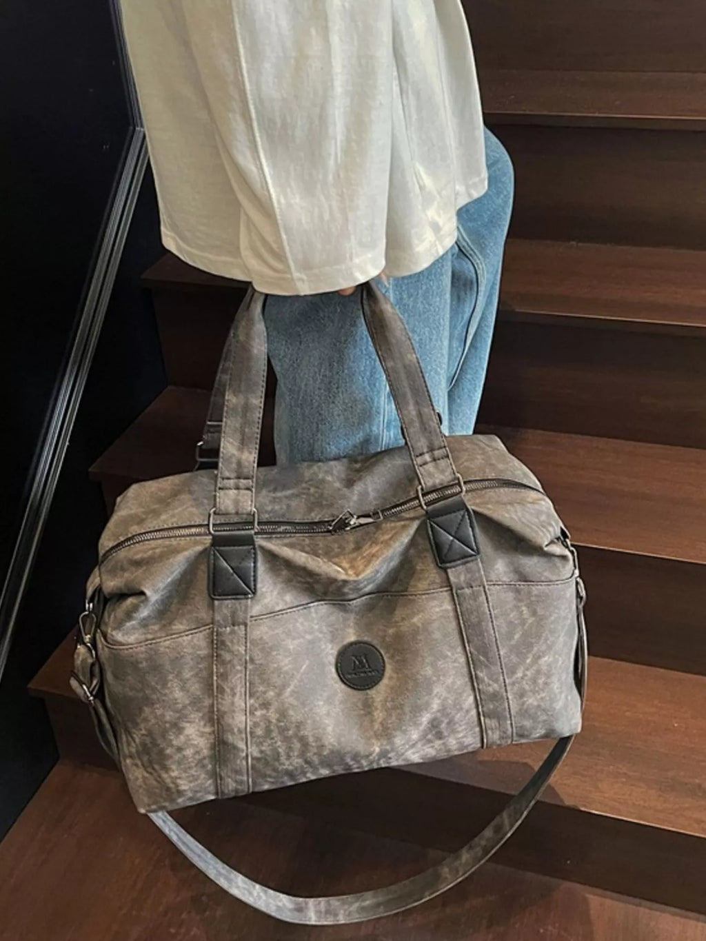 Vintage Washed Duffel Bag