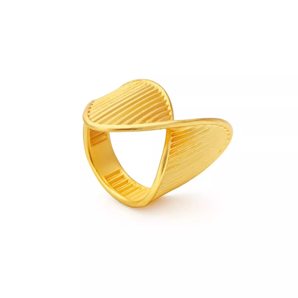 Irregular Twisted Texture Ring