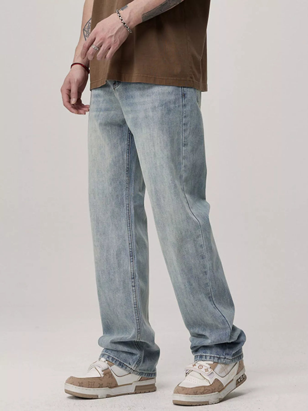 Men's Wash Loose Fit Jeans