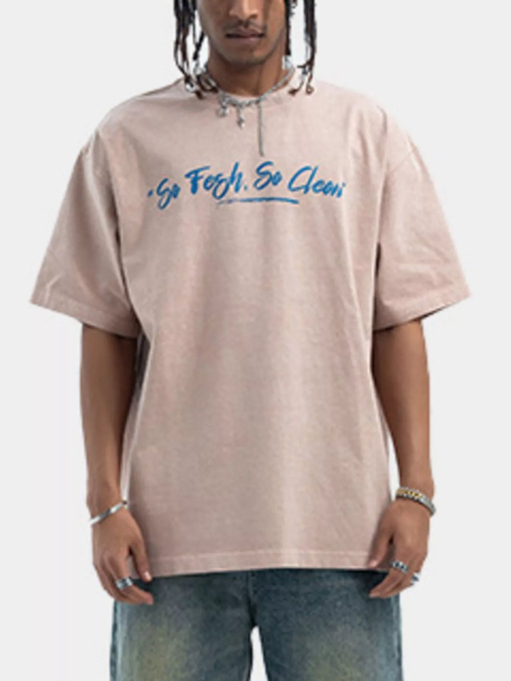 Men's Washed Graphic Oversized T-Shirt